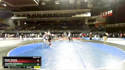 190 lbs Cons. Round 1 - Isaac Rosas, Lincoln (Stockton) vs Hunter Goudeau, Central Catholic