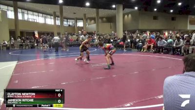 106 lbs Round 1 (6 Team) - Clayton Newton, BHWC/ Florida Supreme vs Jameson Ritchie, Wolfpack