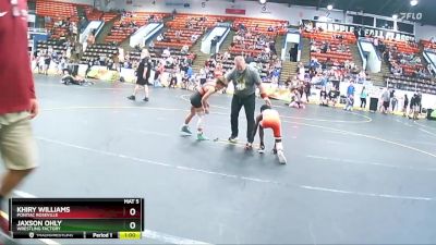 75 lbs Cons. Round 2 - Jaxson Ohly, Wrestling Factory vs Khiry Williams, Pontiac Roseville