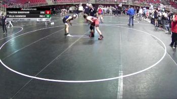 126 lbs 5th Place Match - Paiten Einspahr, Sutherland Youth Wrestling Club vs Ella Hammon, Palmyra Wrestling Club - Girls