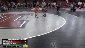 SPW-7 lbs Semifinal - Preston Williams, Jesup Mat Club vs Beau Carson, Lynx Wrestling Club