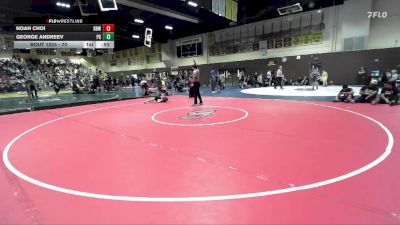 70 lbs Cons. Semi - Noah Choi, Rancho Bernardo WC vs George Andreev, Peterson Grapplers