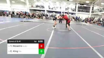 152 lbs Consi Of 8 #1 - Tyler Nicastro, Gloucester vs Cole King, Tri-County