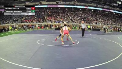 D2-113 lbs Cons. Round 2 - Hamed Alsaadi, Melvindale HS vs Zachary Drugach, St Clair HS