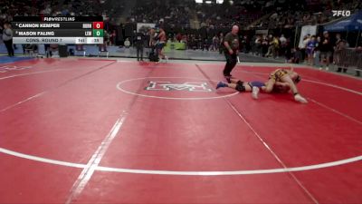 157 lbs Cons. Round 7 - Mason Faling, Lewiston vs Cannon Kemper, Burns