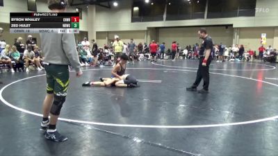 132 lbs Round 4 (6 Team) - Zed Hulet, White Buffalo Wrestling Academy vs Byron Whaley, Crossroads Wrestling