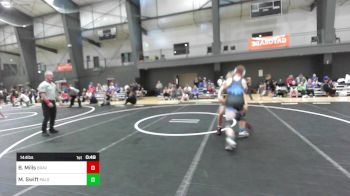 144 lbs Consi Of 16 #2 - Braden Mills, Braves WC vs Marcus Swift, Palouse Elite Wrestling
