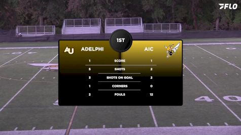 Replay: Adelphi vs AIC | Oct 12 @ 5 PM