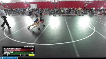 106 lbs Champ. Round 1 - Margaret Barrett, Sauk Prairie Wrestling Club vs Alexis Rue, Wisconsin