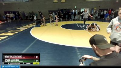 39-41 lbs Round 3 - Braven Ponciano, Orting Jr. Cardinals Wrestling vs Caleb Varnell, Punisher Wrestling Company