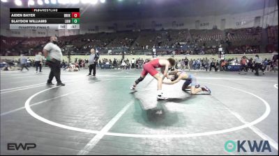 112 lbs Quarterfinal - Aiden Bayer, Broken Arrow Wrestling Club vs Slaydon Williams, Lions Wrestling Academy