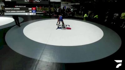 102 lbs Quarters - Makayla Lucero, Bloodline Wrestling vs Ella Lerma-Cervantes, Legacy Wrestling Center