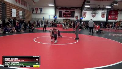 Round 1 - Erica Richers, Fort Madison Wrestling Club vs Rilyn Cordray, Keokuk Kids Wrestling Club