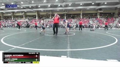 96 lbs Cons. Round 2 - Gabriel Hutchison, Chanute vs James Logan, Alpha Academy