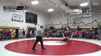 105 lbs Semifinal - Grace Gadberry, Lisbon vs Finley Rushton, West Branch