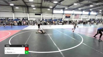 144 lbs Quarterfinal - Sammy Mills, Thundercats WC vs Jackson Roorda, Manu WC