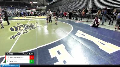 85 lbs Round 1 - Estelina Manzanares, Bethel AllStars Wrestling Club vs Teia Cazac, Ascend Wrestling Academy