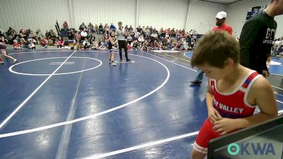 67 lbs Semifinal - Luke Brant, Caney Valley Wrestling vs Gray Parker, R.A.W.