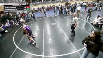 132 lbs Cons. Round 2 - Riley Johnson, Lewiston High School vs Ryan Amoureux, Meridian