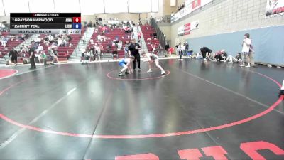 113 lbs 3rd Place Match - Grayson Harwood, All In Wrestling Academy vs Zachry Teal, Lakeland High School Wrestling