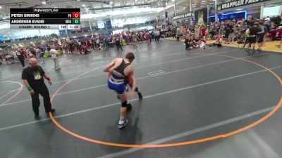175 lbs Champ. Round 1 - Peter Simkins, Unattached vs Andersen Evans, Unattached