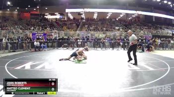 3A 195 lbs Champ. Round 1 - Matteo Clement, Columbus vs John Roberts, Vero Beach Senior
