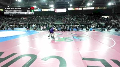 6A 98 lbs Champ. Round 1 - Soren Hutchinson, Post Falls vs Braxton Conyers, Rocky Mountain