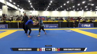 SARAH CHARLOTTE BOUKEZZI vs WENDI CHERIE DAWES 2025 World IBJJF Jiu-Jitsu No-Gi Championship