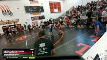 62 lbs Quarterfinal - Jacob Christofferson, Powell Wrestling Club vs Sterling Henton, North Big Horn Rams