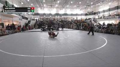 165 lbs Round 1 (16 Team) - Jake Martin, Central (Carroll) vs Blake Barry, St Pius X School