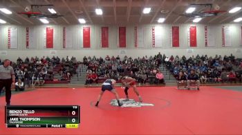 113 lbs Quarterfinal - Renzo Tello, Canton South vs Jake Thompson, Tallmadge