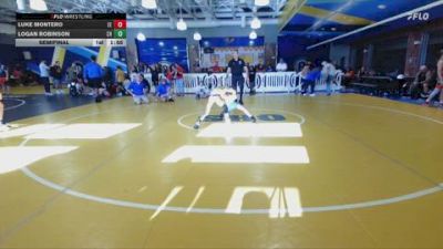 75 lbs Semifinal - Logan Robinson, Charlotte Hammerheads vs Luke Montero, Eagle Empire