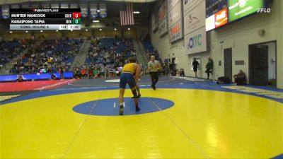 165 lbs Cons. Round 4 - Hunter Hancock, CSU Bakersfield vs Kanaipono Tapia, Menlo (Calif.)