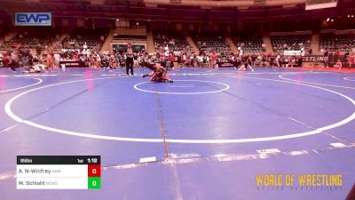 95 lbs Round Of 16 - Amir Neman-Winfrey, Hammer Time Wrestling Academy vs Mason Schlaht, Monster Garage