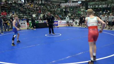 75 lbs Champ. Round 2 - Beckett Rust, Thorn Wrestling Club vs Wyatt Hawkins, Hawkeye Wrestling Academy