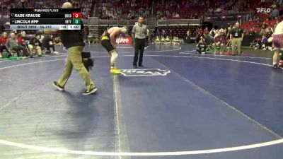3A-215 lbs Champ. Round 2 - Lincoln Jipp, Bettendorf vs Kade Krause, Dowling Catholic