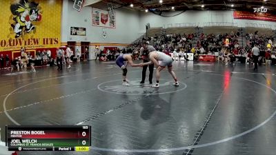 165 lbs Cons. Round 6 - Joel Welch, Columbus St. Francis DeSales vs Preston Bogel, Mentor