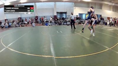 132 lbs Cons. Round 1 - Liam Lewis, Hanover Hawkeye Youth Wrestlin vs James Jackson, Wild Buffalo Wrestling Club