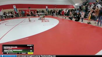62-77 lbs Round 3 - Sebastian Hernandez, Junior Bulldogs vs Kayson Mullins, Greeley Metro