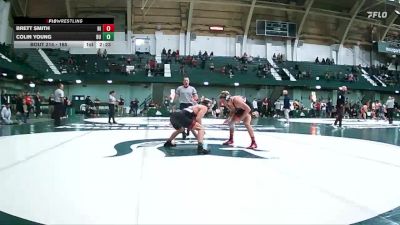 165 lbs Cons. Round 3 - Colin Young, Northern Illinois vs Brett Smith, Northern Illinois