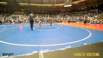 49 lbs Quarterfinal - Eli Franklin, Mighty Warriors Wrestling Academy vs Marcus Figueroa, Vasky Bros
