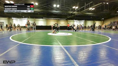 49 lbs Rr Rnd 4 - Boston Kinder, Nixa Youth Wrestling vs Barrett Smith, Team Tulsa Wrestling Club