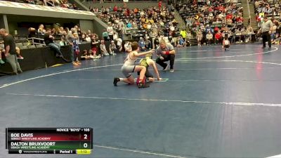 105 lbs Champ. Round 1 - Boe Davis, Sebolt Wrestling Academy vs Dalton Bruxvoort, Ubasa Wrestling Academy