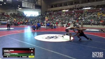 6A 113 lbs Quarterfinal - Atnel Pero, Springdale vs Tywas Campbell, Southwest