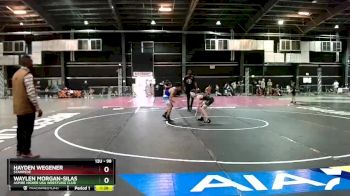 98 lbs Cons. Semi - Waylen Morgan-Silas, Aspire Higher USA Wrestling Club vs Hayden Wegener, Stampede