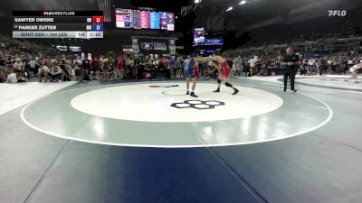 144 lbs Cons. Sub-rd Of 16 - Sawyer Owens, ND vs Parker Zutter, MN