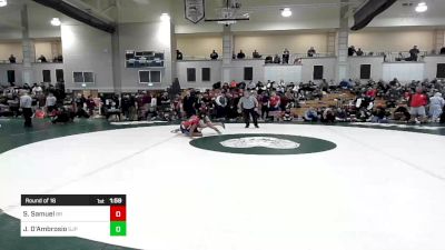 138 lbs Round Of 16 - Savell Samuel, Bridgewater-Raynham vs Jayden D'Ambrosio, Saint John's Prep