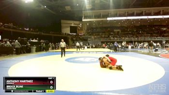 138 lbs Cons. Round 4 - Anthony Martinez, Oakdale vs Brock Buak, Union Mine