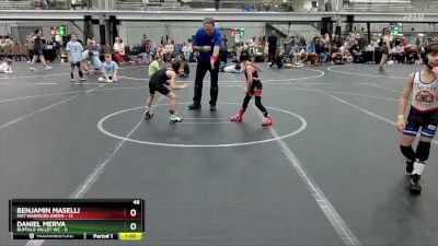 48 lbs Finals (2 Team) - Daniel Merva, Buffalo Valley WC vs Benjamin Maselli, Mat Warriors Green