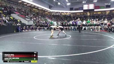 106 lbs Finals (1st & 3rd) - Trace Rial, Fort Dodge vs Sawyer Nelson, Indianola